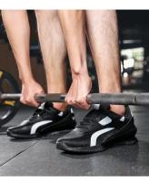 Zapatos De Gimnasio Para Hombres Y Mujeres Antideslizantes Y Balanceados Para Levantamiento De Pesas Y Entrenamiento De Fitness Microfibra Y PU Suela De Goma Negro Y Blanco - details 10