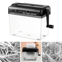 Mini Trituradora Manual De Papel A4 Máquina De Corte De Recibos Estación De Oficina Y Enseñanza Suministros Portátil Para El Hogar Y Escuela - details 6