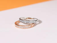 Anillo De Boda Para Mujer ZHOUYANG Clásico Con Cubic Zirconia Micro-insertos Color Rosa Oro Fina Joyería Para Compromiso Y Fiesta - details 2