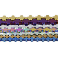 JHNBY Cuentas De Hierro Naturales En Colores Azul Oro Morado 6/8/10mm Espaciadoras Para Joyería DIY Pulseras Encuentros - details 3