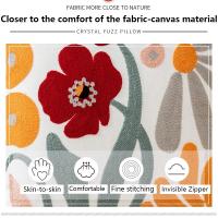 Funda De Cojín Decorativa Boho Floral Bordada En Algodón Suave Y Estilizada Para Sofá Y Cama - details 2