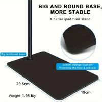 MEJORADA Soporte de Suelo Ajustable para Tablet y Móvil 135cm – Base Metálica Antideslizante, Brazo Flexible 360°, Compatible con iPad y Smartphone - details 12