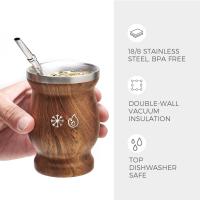 Mate Argentino mate de Arce inoxidable 304 Taza de Tete mate Taza de vino - details 1