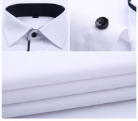 Camisa Negra Para Hombre 2024 Cuello Cuadrado Camisa De Negocios Casual Cómoda Y Transpirable Ajustada Con Mangas Largas Y Estilo Clásico - details 18