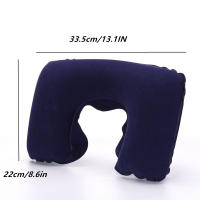 Almohada Inflable De Viaje En Forma De U Para Cuello Almohadón De Coche Colchón De Aire Para Descanso Del Cuello Material Poliéster/Celulosa Originaria De Zhejiang China - details 2