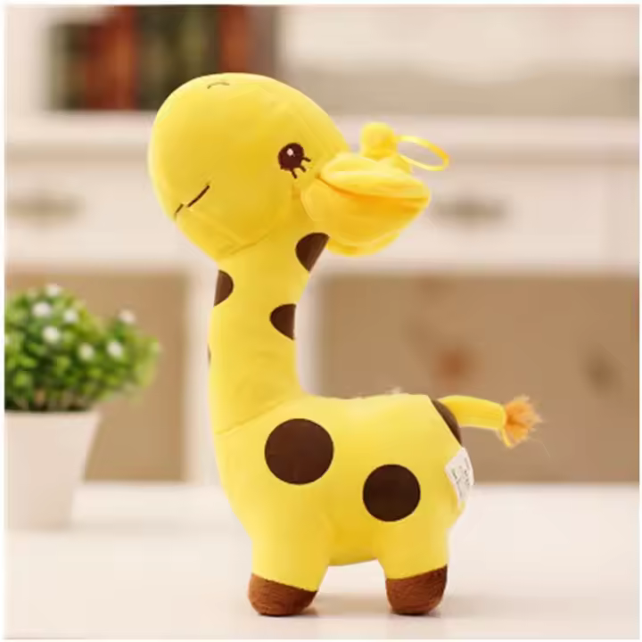Juguete De Peluche Giraffe Unisex 18cm Regalo Para Niños Y Adultos Muñeco De Animal Suave Y Colorido Para Cumpleaños Y Navidad - 1