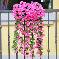 Vine De Rosas Para Colgar En La Pared Decoración Para Sala De Estar Flores De Seda Plásticas Artesanía De Flores Colgantes Plantas Creativas - details 7