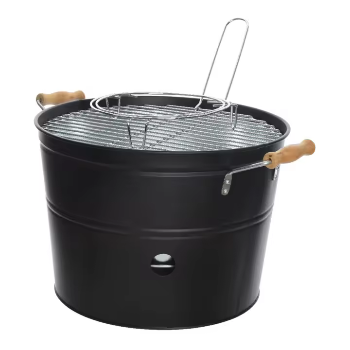 BARBACOA TIPO CUBO CON PARRILLA DE Ã˜32cm BBQ - 1