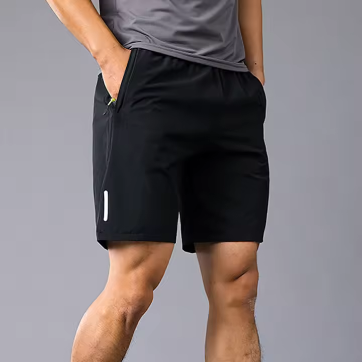 Shorts De Running Ligeros Y Secado Rápido Para Hombre Entrenamiento De Fitness Verano Deportes Transpirables Y Delgados Pantalones De Playa Estilo Casual - 1