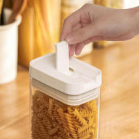 Caja De Almacenamiento De Alimentos Plástica Sellada Para Cereales Dulces Y Frutas Con Tapa Organizador De Cocina Para Refrigérateo - details 5