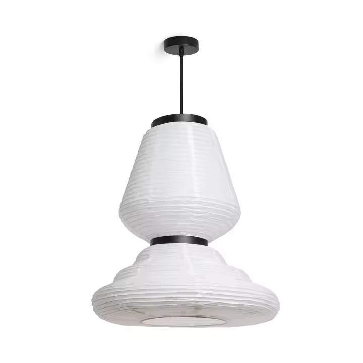 Ledkia Lámpara Colgante Papel Hao Taha Blanco - 1