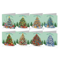 Tarjetas De Cumpleaños Hechas a Mano Con Diamantes 5D Rhinestone Arte De Artesanía Para Festival Y Navidad Pack De 12-4 Pcs - details 15