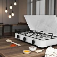 Cocina Portátil de Gas 3 Fuegos - Dimensiones 57x6x28 cm | Kitchen&Go - details 2