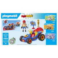 Racing luchador Playmobil Funstars (71632) kart con motor retráctil - details 1