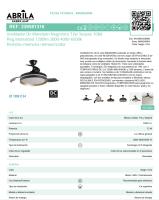 FABRILAMP Ventilador PREMIUM Mandarin Negro/oro 72w 3aspas 48/108D Motor DC Regulable Dimmable intensidad 7200lm 3000-4000-6500k Remoto+memoria+temporizador,6velocidades,Control de aire verano o invierno Incluye 2 tijas y mandos calidad de confianza - details 1