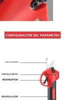 LYUWO 21V 30mm Tijeras De Poda Inalámbricas Digitales Sin Escobillas Para Frutas Y Plantas En Maceta Herramienta Eléctrica Sin Battería Incluida - details 11