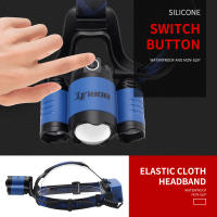 BORUiT Linterna Frontal LED Recargable 5000LM Para Pesca Camping Caza Bicicleta Subida Montaña Luz Portátil Antigua Con Ángulo De Haz De 180° - details 7