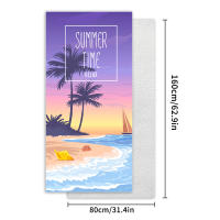 Toalla de playa de terciopelo de doble cara, toalla deportiva de microfibra para yoga, toalla absorbente de secado rápido para baño y natación. - details 6