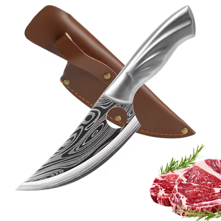 Cuchillo de cocina Damasco de 5,5 pulgadas, cuchillos de acero inoxidable 5CR15, cuchillo de carnicero para herramientas de cocina - 1