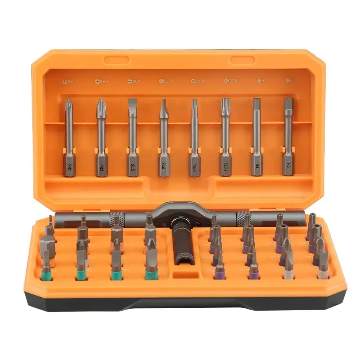Juego De Destornilladores De Precisión 42 En 1 Con Mango Ratcheteado Herramienta Manual Portátil Magnética Para Reparación De Móviles Y Relojes Xiaomi - 1