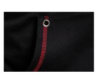 Chaqueta De Moda Para Hombres Con Capucha Cierre De Cremallera Manga Larga Sudadera De Fleece Casual Deportiva Talla Grande Negro Blanco - details 10