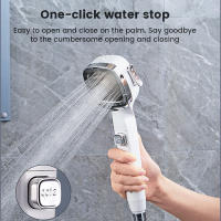 Cabezal de Ducha de alta presión, 3 Modos, ajustable, Parada DE UNA Tecla, rociador de masaje de Agua, accesorios de baño SSITO - details 6