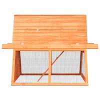 vidaXL Conejera de madera maciza de pino y abeto 152x128x108 cm - details 2