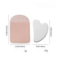 Masajeador De Rostro Y Cuerpo De Acero Inoxidable Herramienta De Cuidado De La Belleza Guasha Desintoxicante SPA Para Relax Y Alivio Del Estrés - details 4