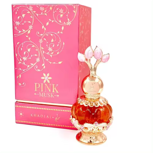 Khadlaj Pink Musk - purple musk - malika Green - malika Red aceite perfumado para mujer  20 ml - 1