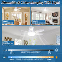 Ventilador with Luz LED para dormitorio, restorante, ventilador de techo, accesorios de iluminación simples y modernos para más alto - details 5