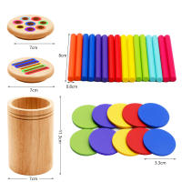 Juguetes De Madera Montessori Para Niños Edad Temprana Juego De Colores Y Formas Mejora El Desarrollo Motor Y Educativo - details 5