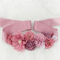 Cinturón De Encaje Con Flores Para Mujer Y Niñas Cinturón De Boda Con Diamantes Y Lentejuelas Para Vestido De Boda - details 6