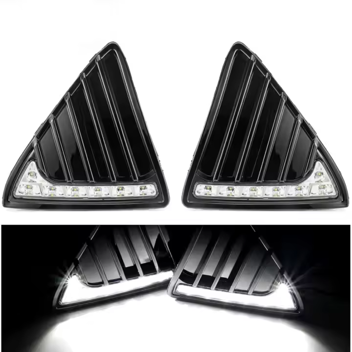 Luces De Día LED Para Ford Focus 3 MK3 2012-2014 Antiniebla Impermeables Con Dimmer Estilo Relé Instalación Directa - 1