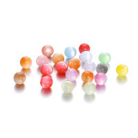 Lotes De 10/20 Piezas De Bolas Redondas De Resina Imitación Ojo De Gato Para Fabricación De Joyería DIY Pulseras Collares Accesorios Tamaño 8/10/12mm - details 3