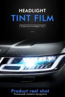 Película De Luz Para Coche Fumada Antiniebla Faros Faros Traseros Vinilo Tinte Impermeable 30x100cm Adhesivo Cubierta De Luz De Auto Estilo - details 0
