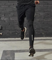 Pantalones De Compresión VANSYDICAL Para Hombre Con Cinturón Elástico Y Rayas Reflectantes Tights De Running Y Gimnasio - details 13