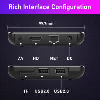 Caja de TV inteligente Android 11 S905W2 4GB 32GB 64GB AV1 Quad Core WIFI6 4K H96 Max W2 Set Top Box Media Player TV Box - details 12