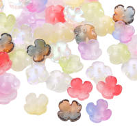 10Pcs Perlas De Vidrio De 12mm Con Diseño De Flor De Cuatro Pétalos Únicas Para Creación Manual De Joyería Accesorios Para Pulseras Y Pendientes - details 1