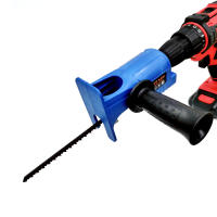 Adaptador De Serra Reciprocante Portátil Para Taladro Eléctrico Herramienta De Trabajo Con Hojas Corte De Madera Máquina De Juego - details 0