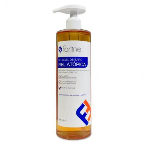 Farline Oleogel de Baño Sin Jabón Piel Atópica 500ml - 1