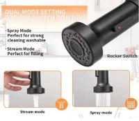 Grifos de cocina de acero inoxidable 304, rotación de 360 ​​grados, grifos de agua fría y caliente, grifos cepillados, varios estilos para elegir - details 5
