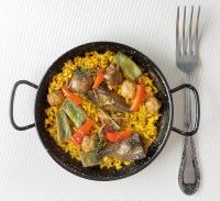 UD - Paellera plana valenciana 16-65CM de Acero Esmaltado Vitrificado ,distinto tamaño ,  puede con todo fuego - details 1