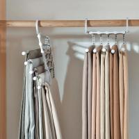 1PC Roerje Percha Para Pantalones Plegable Y Telescópica Multi-capas Organizador De Ropa Para Armario Clip Mágico Para Pantalones - details 2