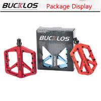 Pedales De Bicicleta BUCKLOS Plataforma Ancha Antideslizante Ultraligero Aluminio Aleación Pedales De BMX MTB Para Montaña Con Rodamientos DU - details 14
