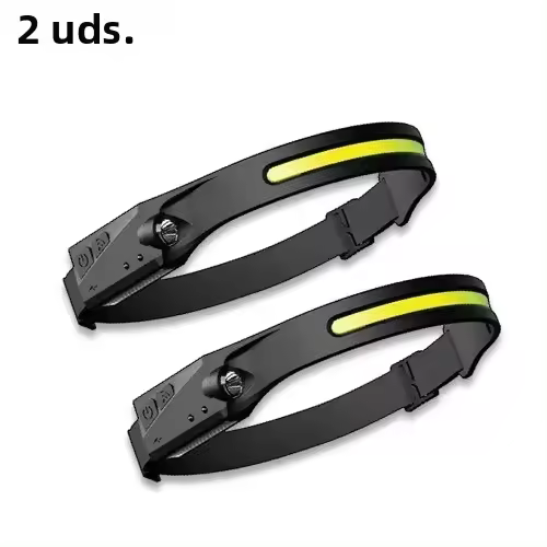 Linterna Frontal LED Inducción Potente XPE+COB Con Luz USB Recargable Para Camping Pesca Buscaminos Impermeable - 1