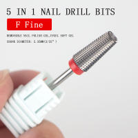 Nuevo 1Pcs Tungsteno Acero Uñas Broca Herramienta Millón De 5 En 1 Para Eliminar Esmalte De Uñas Gel UV Accesorio De Broca Para Uñas - details 10