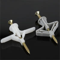 Anclaje De Tornillo Con Plástico 50/100pcs Para Techo Muro Y Cable Accesorios De Expansión De Tubo Aéreo M4 Kit De Herramientas Para Carpintería - details 2