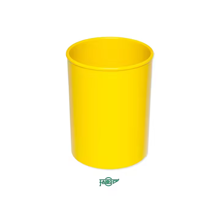 Cubilete plástico color amarillo faibo 206-05 - 1