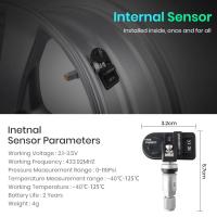 AWESAFE-sistema de alarma de supervisión de presión de neumáticos, dispositivo TPMS con 4 sensores internos para reproductor de DVD de coche, accesorios de navegación para coche - details 2