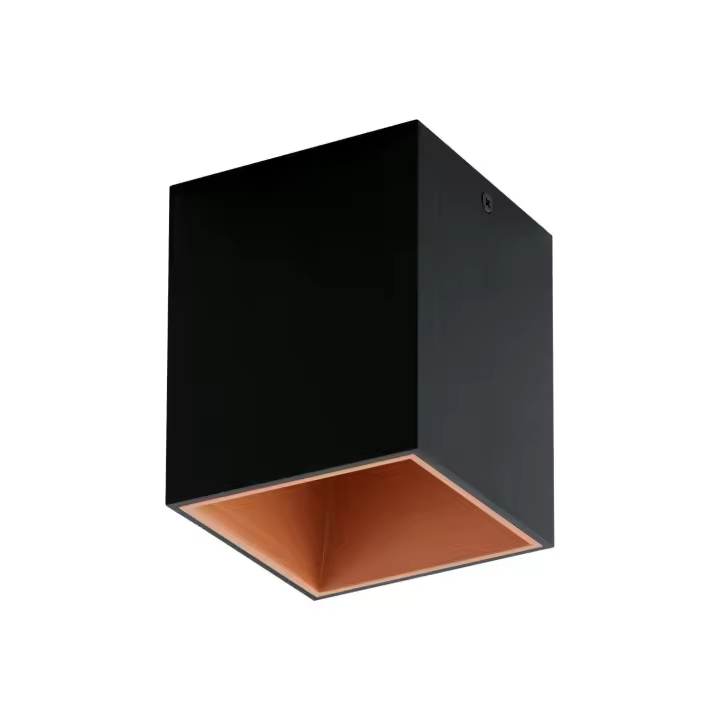 Eglo Lámpara de techo LED aluminio negro y cobre - Polasso - 1